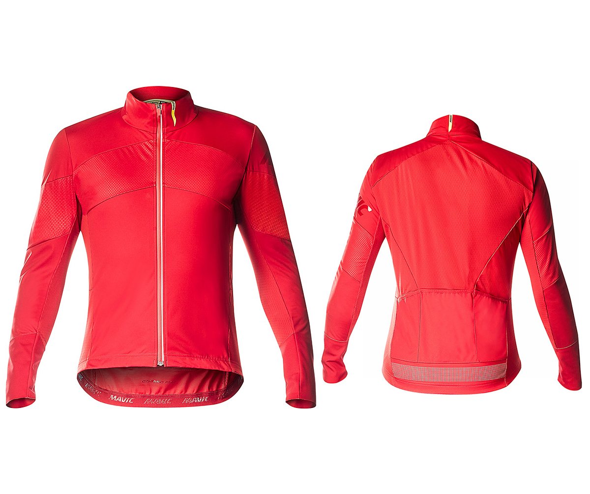 Mavic Cosmic Pro Wind Long Sleeve Road Jersey - Haute Red - 2020 Haute Red Small 