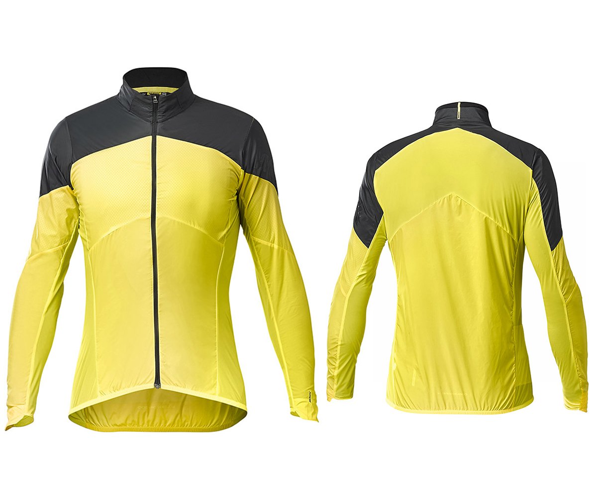 Mavic Cosmic Wind SL Cycling Jacket - Yellow Mavic-Black Yellow Mavic - Black Small 