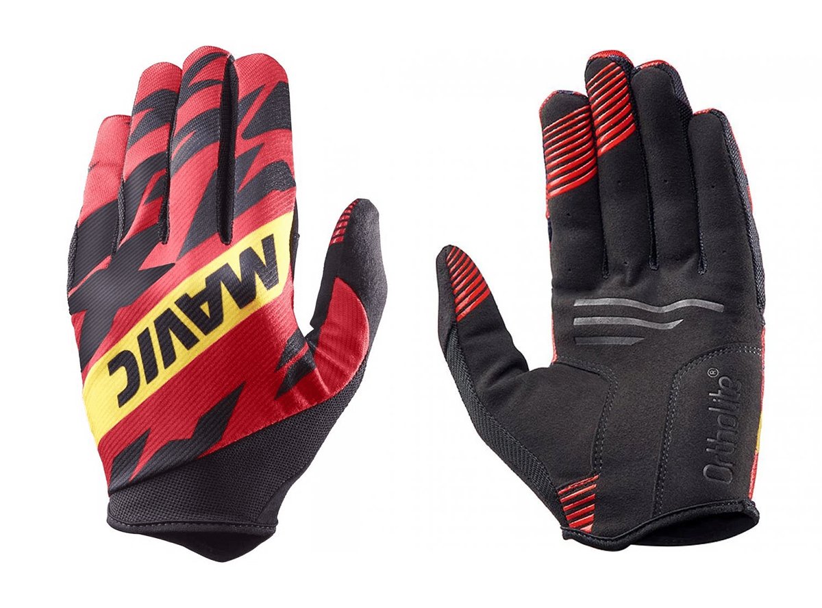 Mavic Deemax Pro Road Glove - Fiery Red-Black Fiery Red - Black X-Small 