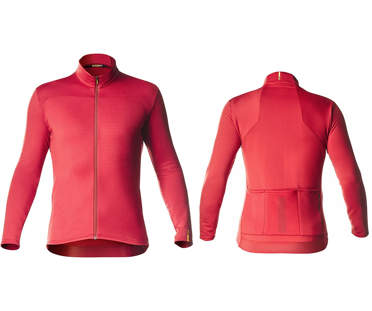 Mavic Essential Merino Thermo Long Sleeve MTB Jersey - Haute Red Haute Red Small 