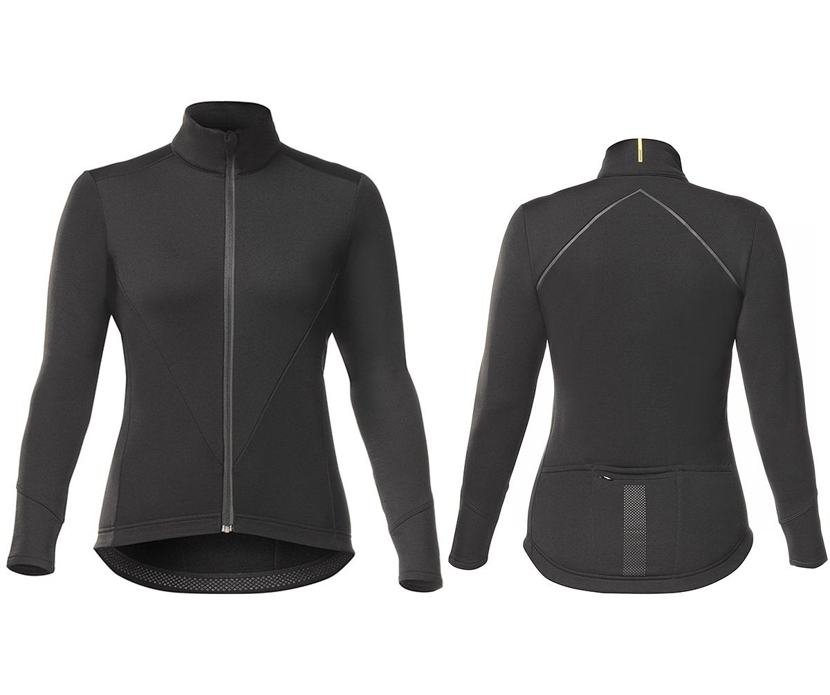 Mavic Sequence Merino Thermo Long Sleeve Road Jersey - Womens - Black Black Small 