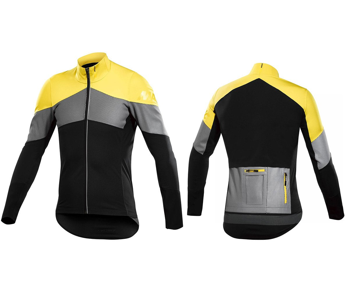 Mavic Vision H20 Thermo Cycling Jacket - Black-Yellow Mavic Black - Yellow Mavic Medium 
