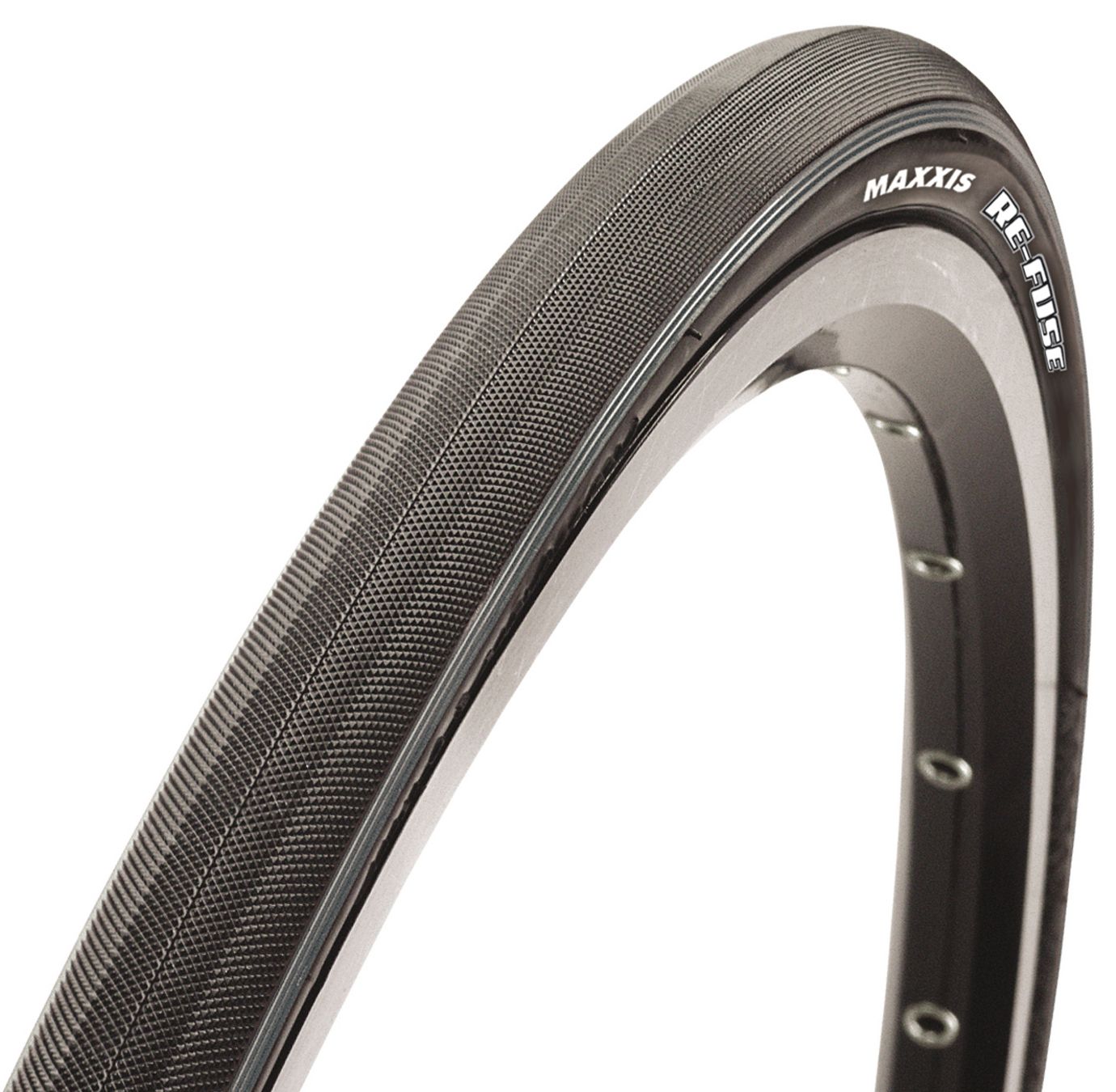 Maxxis Re-Fuse 700c Folding Road Tire - Black Black 28c 