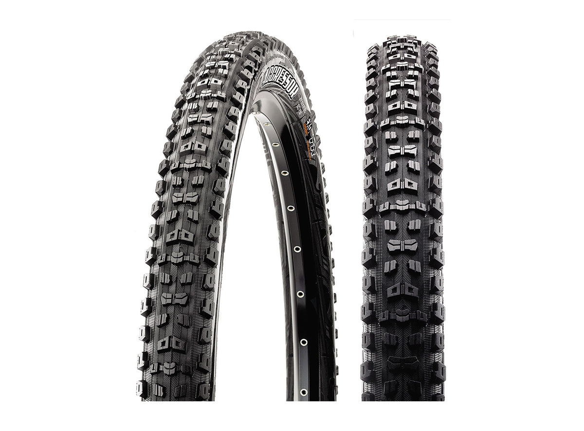 Maxxis Aggressor 29" Folding MTB Tire - Double Down Black 29" - 2.3" TPI 120x2 - (DC) Dual Compound - (TR) Tubeless Ready - (DD) Double Down