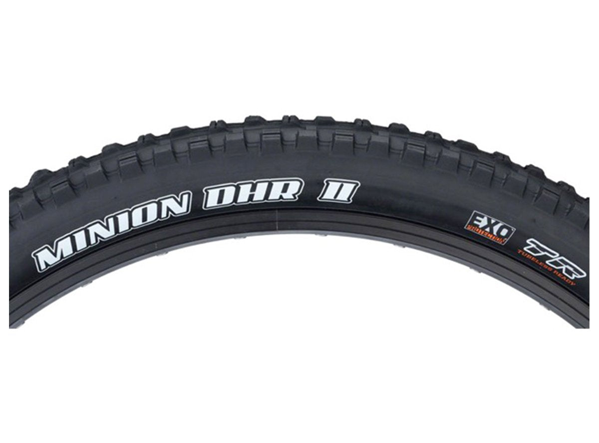 Maxxis Minion DHR II 27.5" Folding MTB Tire - WT Wide Trail - EXO+ Black 2.4" (3C)MaxxTerra - (TR)Tubeless Ready - (EXO+)EXO Plus Sidewall - 120TPI
