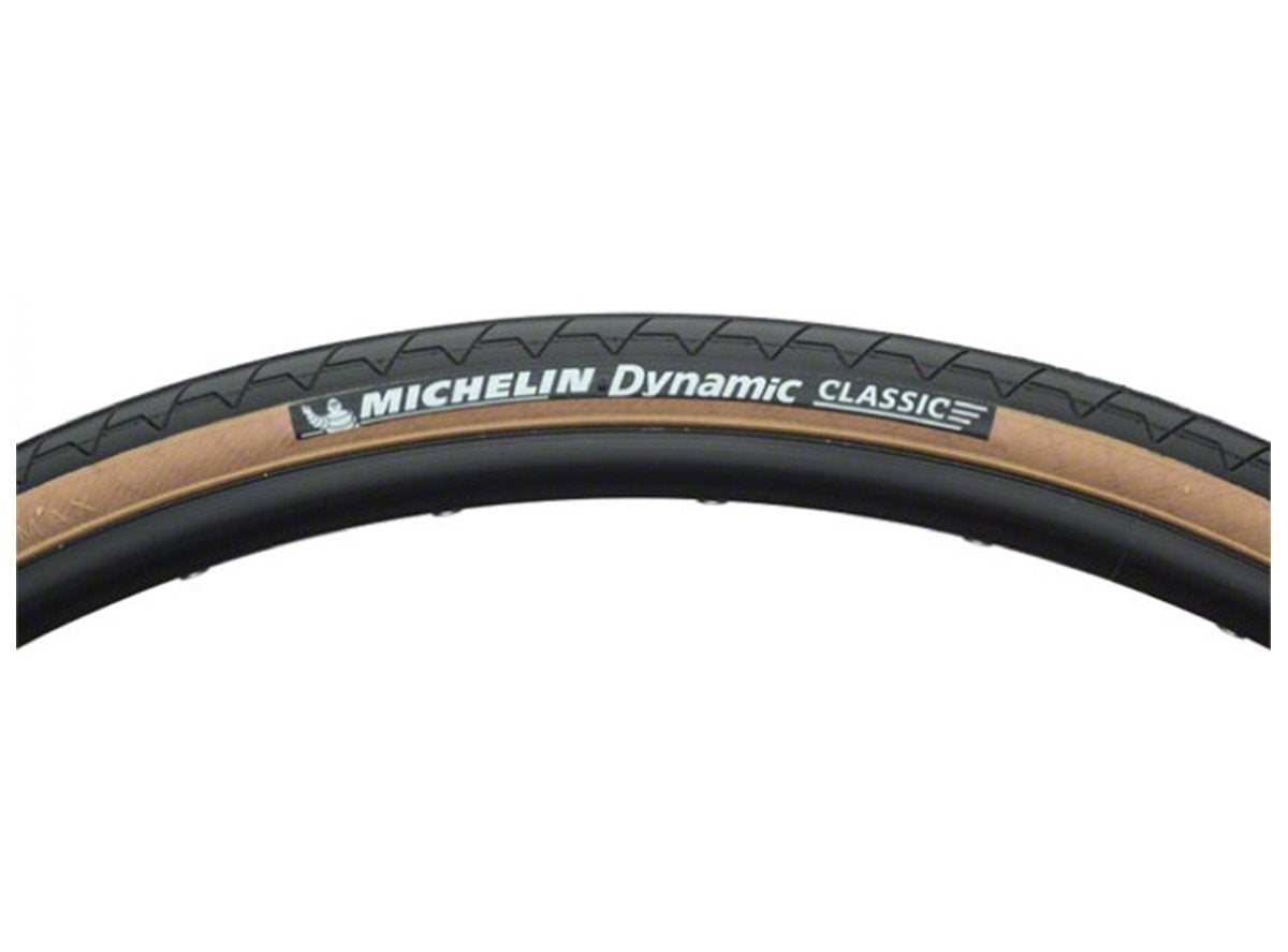 Michelin Dynamic Classic 700c Wire Road Tire - Black-Tan Black - Tan 28c 