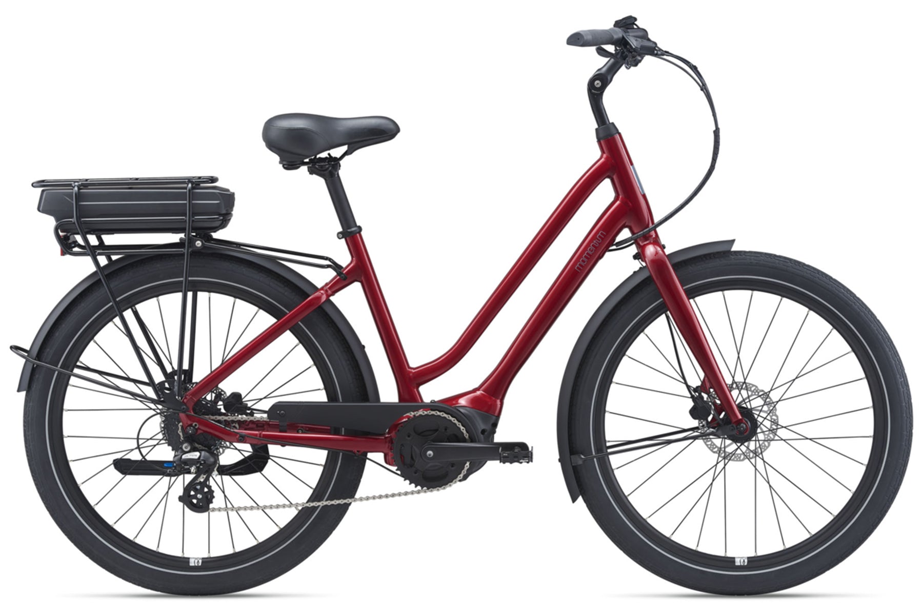 Momentum Lafree E+ 26 E-Bike - Metallic Red - 2022 Metallic Red Small 