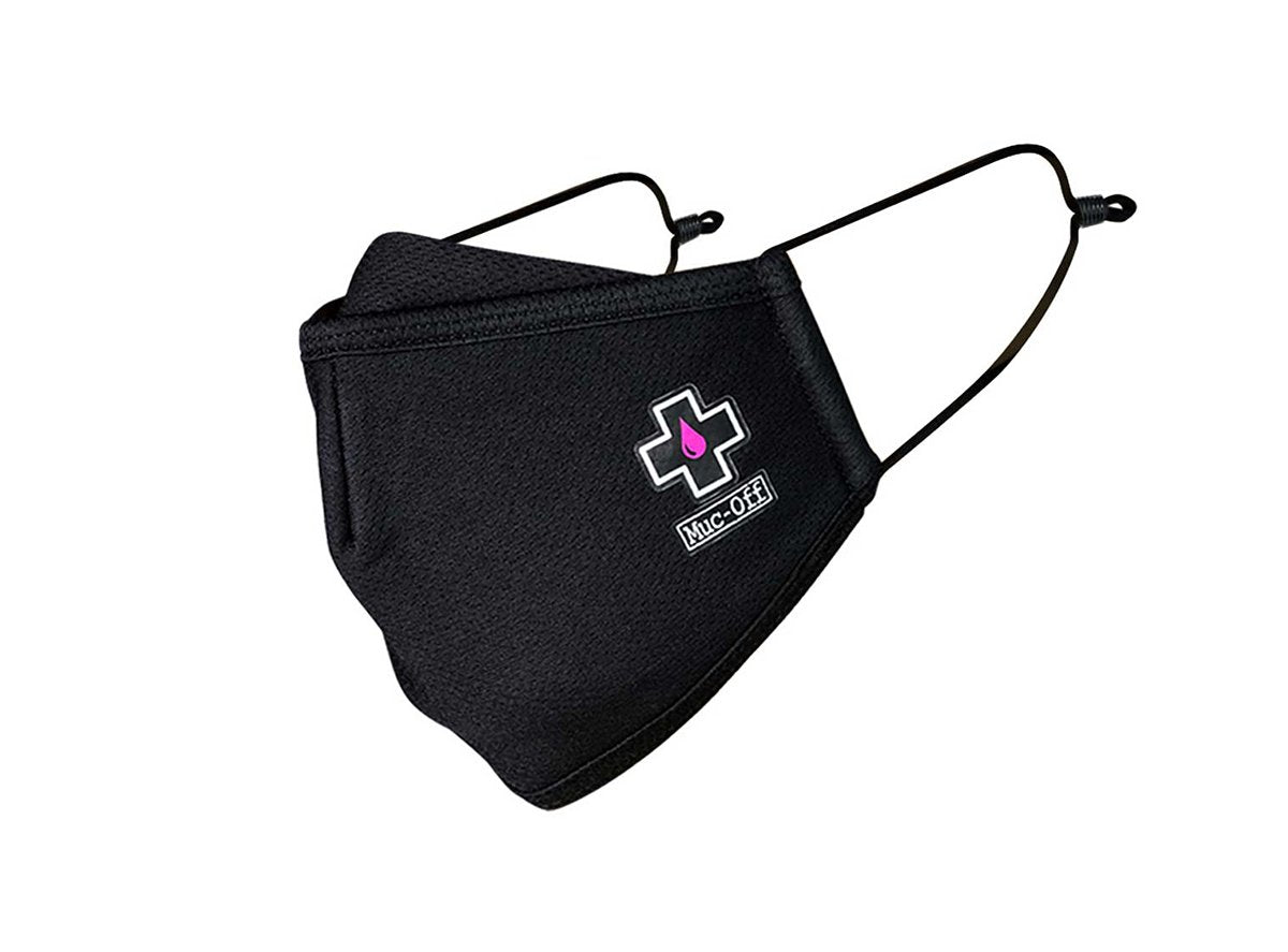 Muc-Off Reusable Face Mask - Black Black Small 