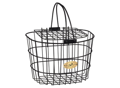 Nantucket Surfside Adult Wire D Handlebar Basket - Black Black No Lid 