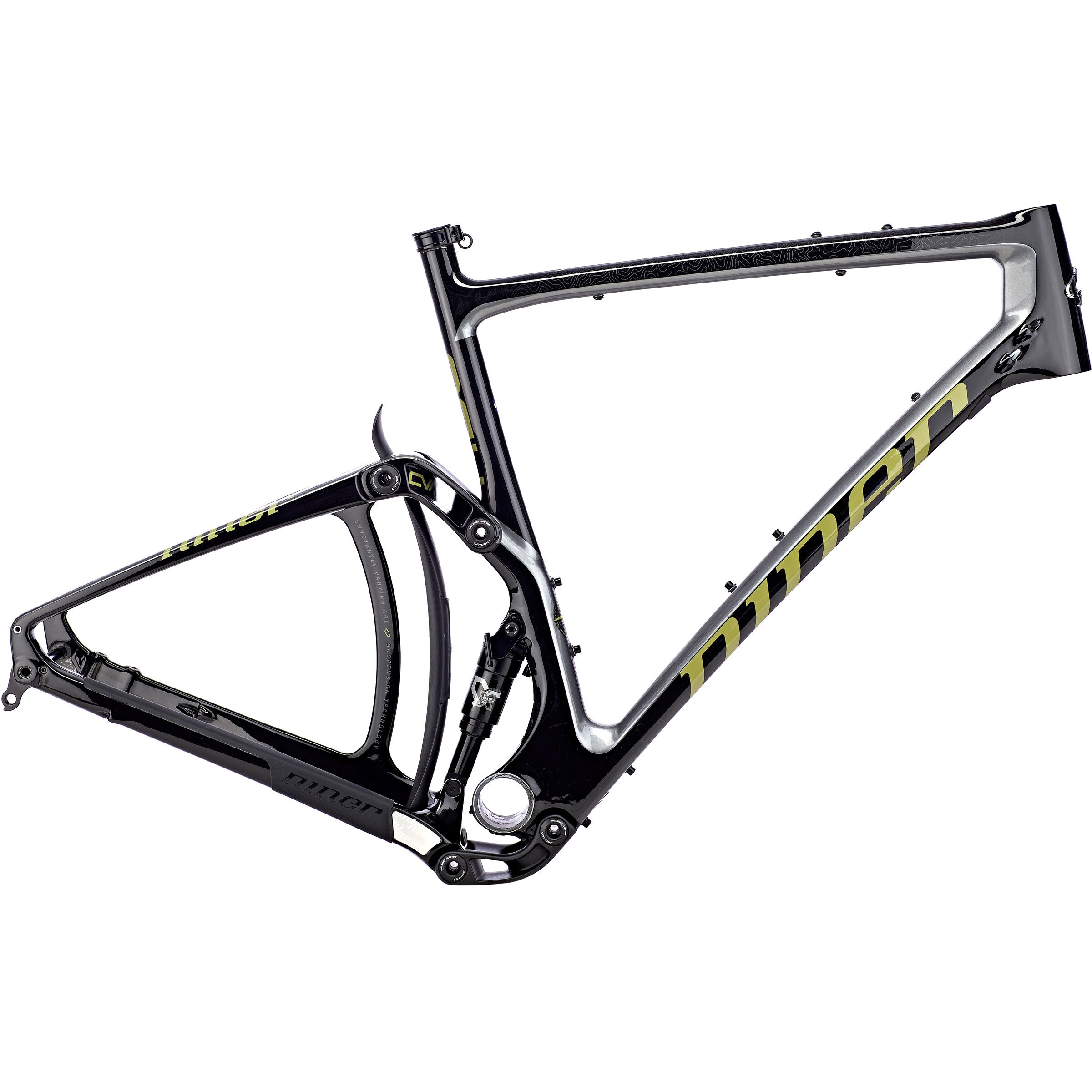 Niner MCR 9 RDO Gravel Frame Black Magnetic Gray 2022 Cambria Bike