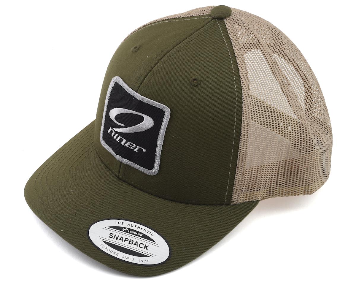 Niner Nine Logo Patch Trucker Hat - Moss-Khaki - Cambria Bike