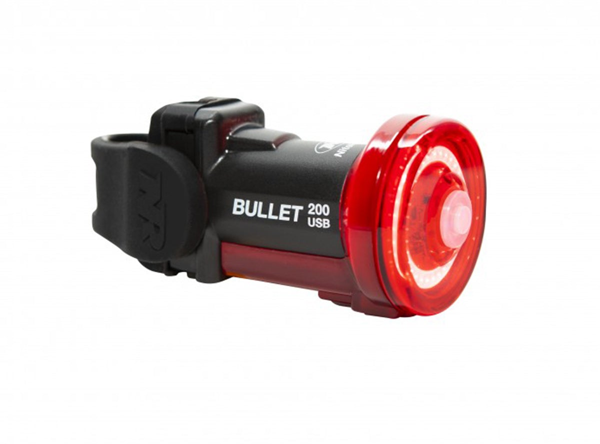 NiteRider Bullet 200 Rear Light - Black-Red Black - Red  