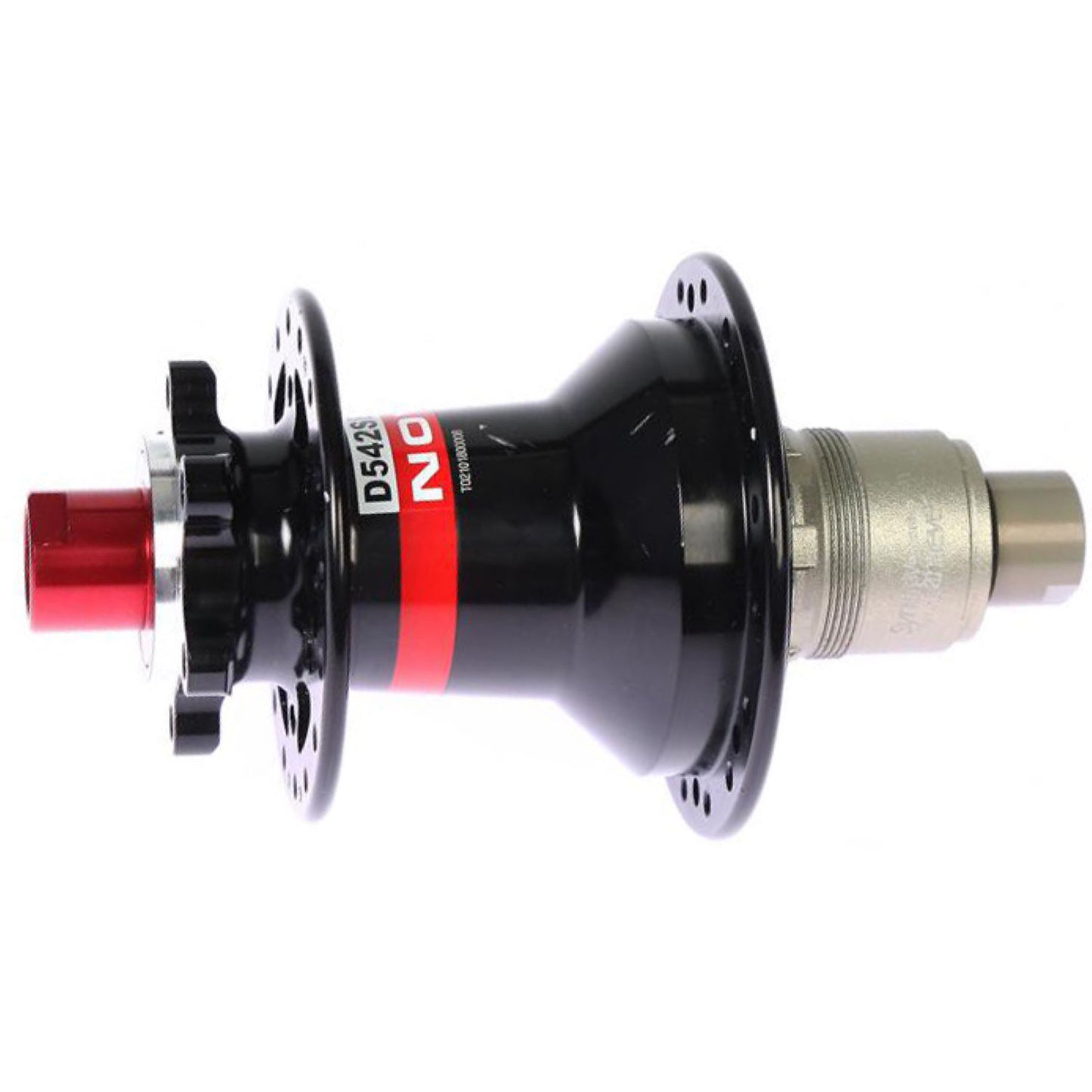 Novatec D542 MTB Disc Hub - Rear - Black-Red - OEM Black - Red 12x142mm - SRAM XD 32h