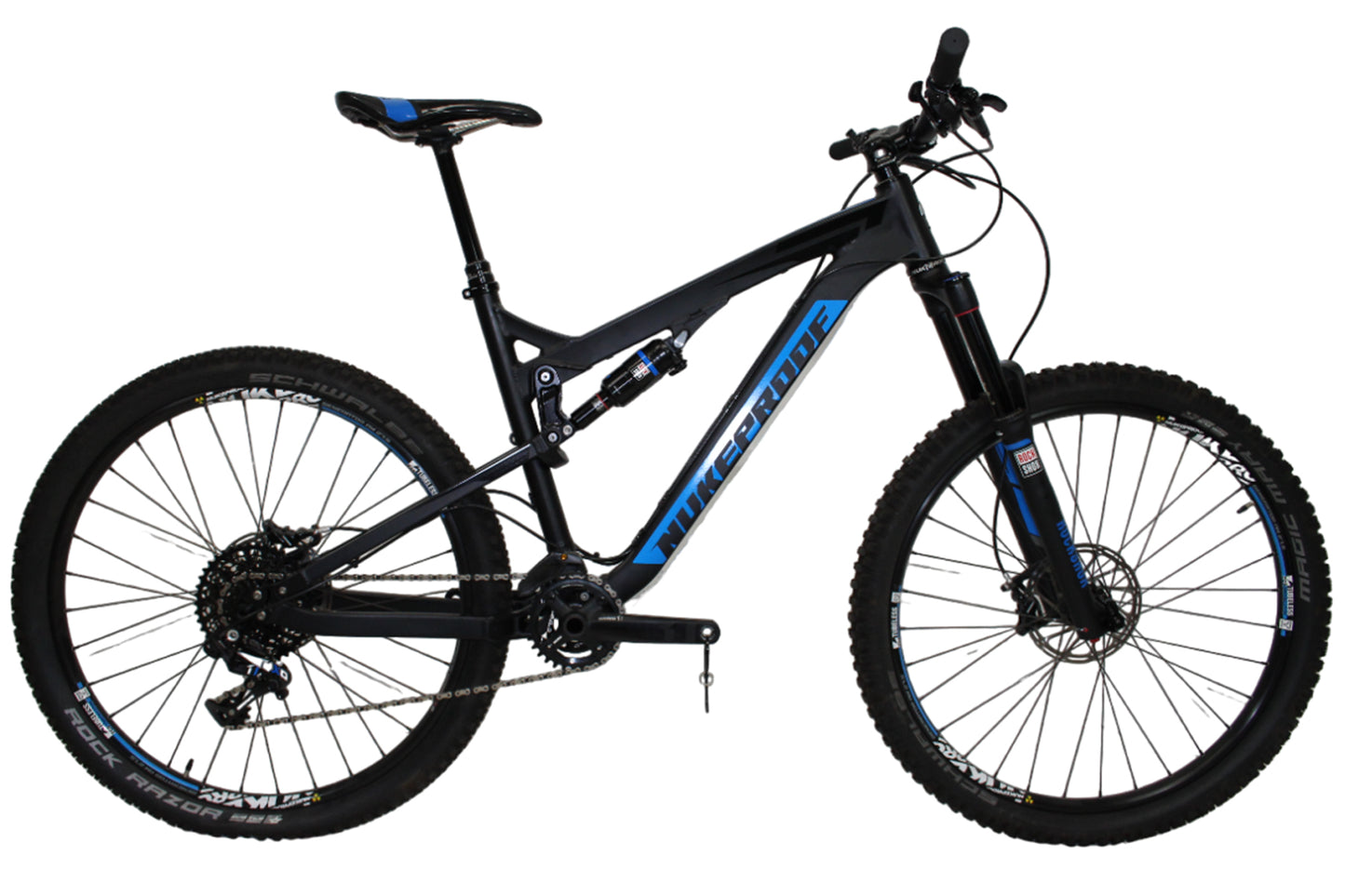 Nukeproof Mega TR 275 X01 Black-Blue – Cambria Bike