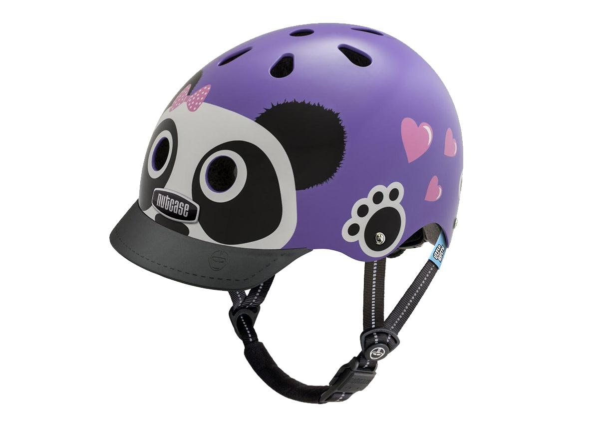 Nutcase Little Nutty Purple Panda Helmet