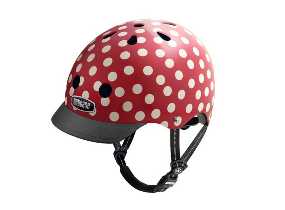 Nutcase Mini Dots Helmet - Mini Dots-Red Mini Dots - Red Medium - 56-60cms 