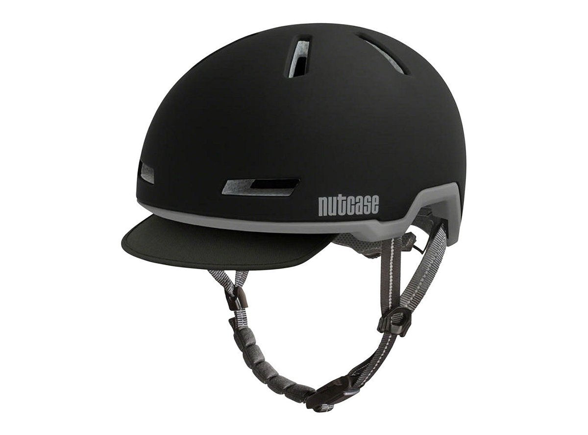 Nutcase Tracer Midnight Matt Street Helmet - Black Black Small 
