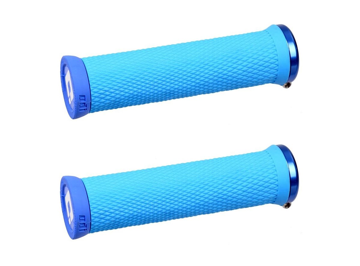 Light blue handlebar store grips