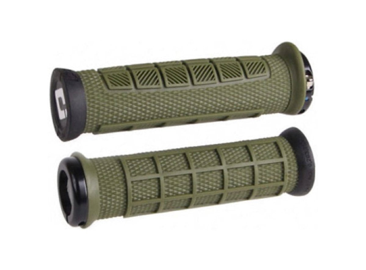 ODI Elite Pro Lock-On Bonus Pack MTB Grips - Army Green Army Green  