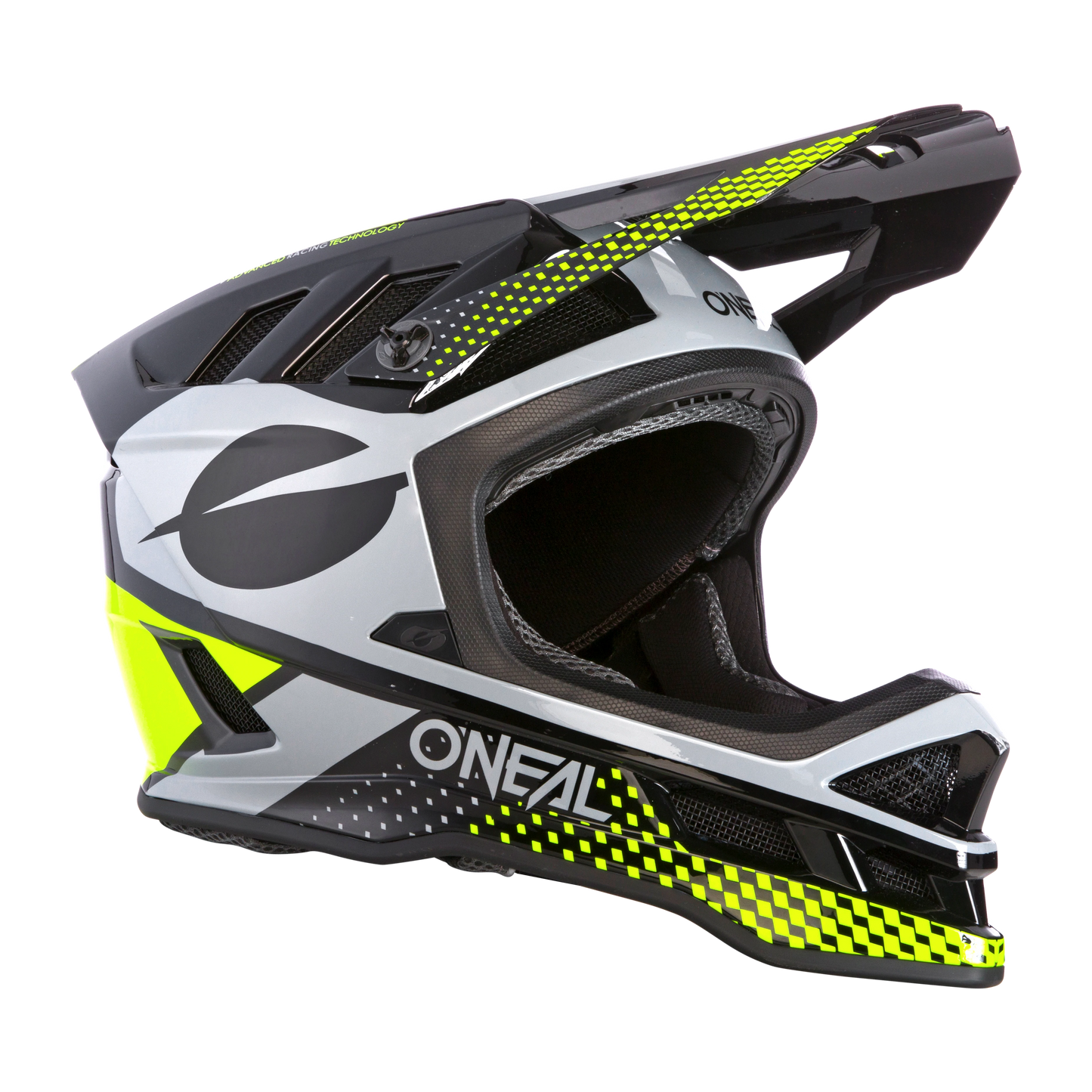 O'Neal Blade Polyacrylite Full Face Helmet - Ace - Neon Yellow-Gray