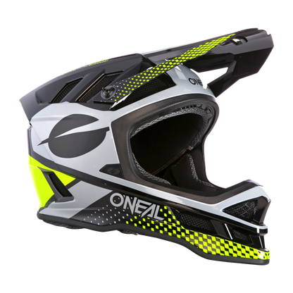 O'Neal Blade Polyacrylite Full Face Helmet - Ace - Neon Yellow-Gray