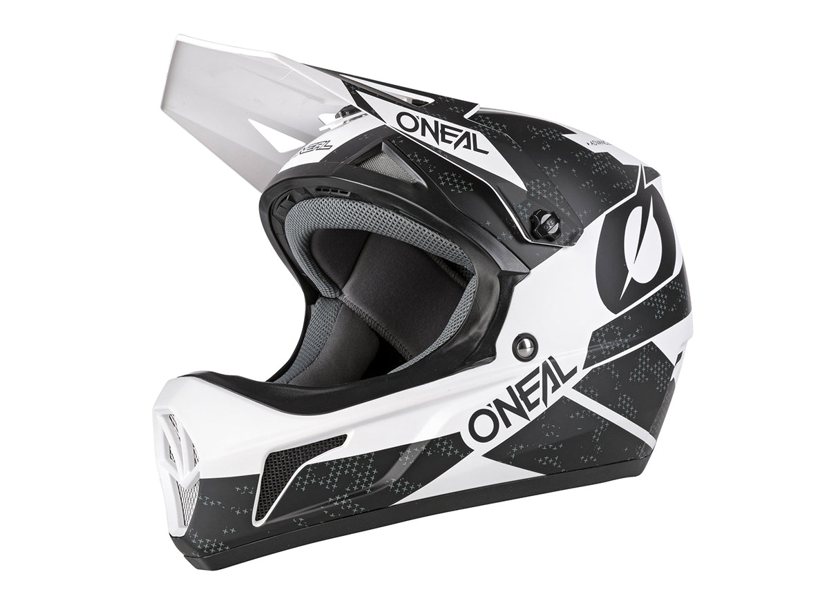 O'Neal Sonus Deft Full Face Helmet - Black-White Black - White Small 