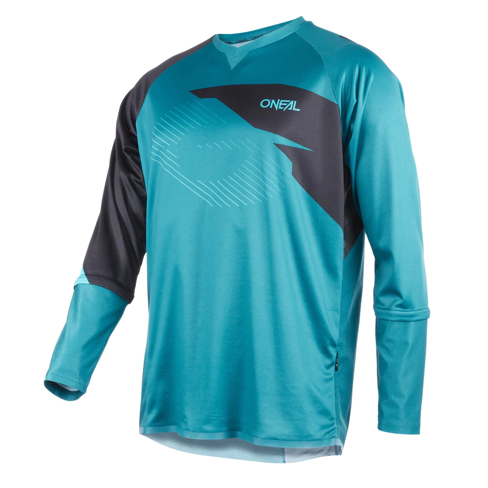 O'Neal Tobanga Long Sleeve MTB Jersey - Petrol-Teal Petrol - Teal Small 