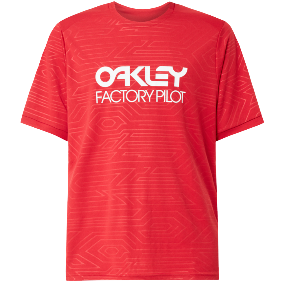 Oakley Pipeline Short Sleeve Trail Tee - Red Line - 2021 Red Line X-Small 