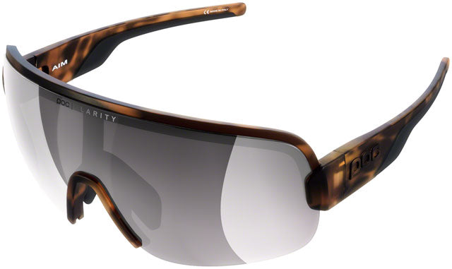 POC Aim Sunglasses - Tortoise Brown Tortoise Brown Violet - Silver Mirror Lens 