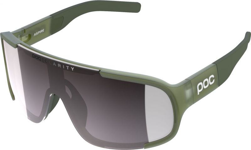 POC Aspire Performance Sunglasses - Epidote Green Translucent Epidote Green Translucent Violet - Silver Mirror Lens 