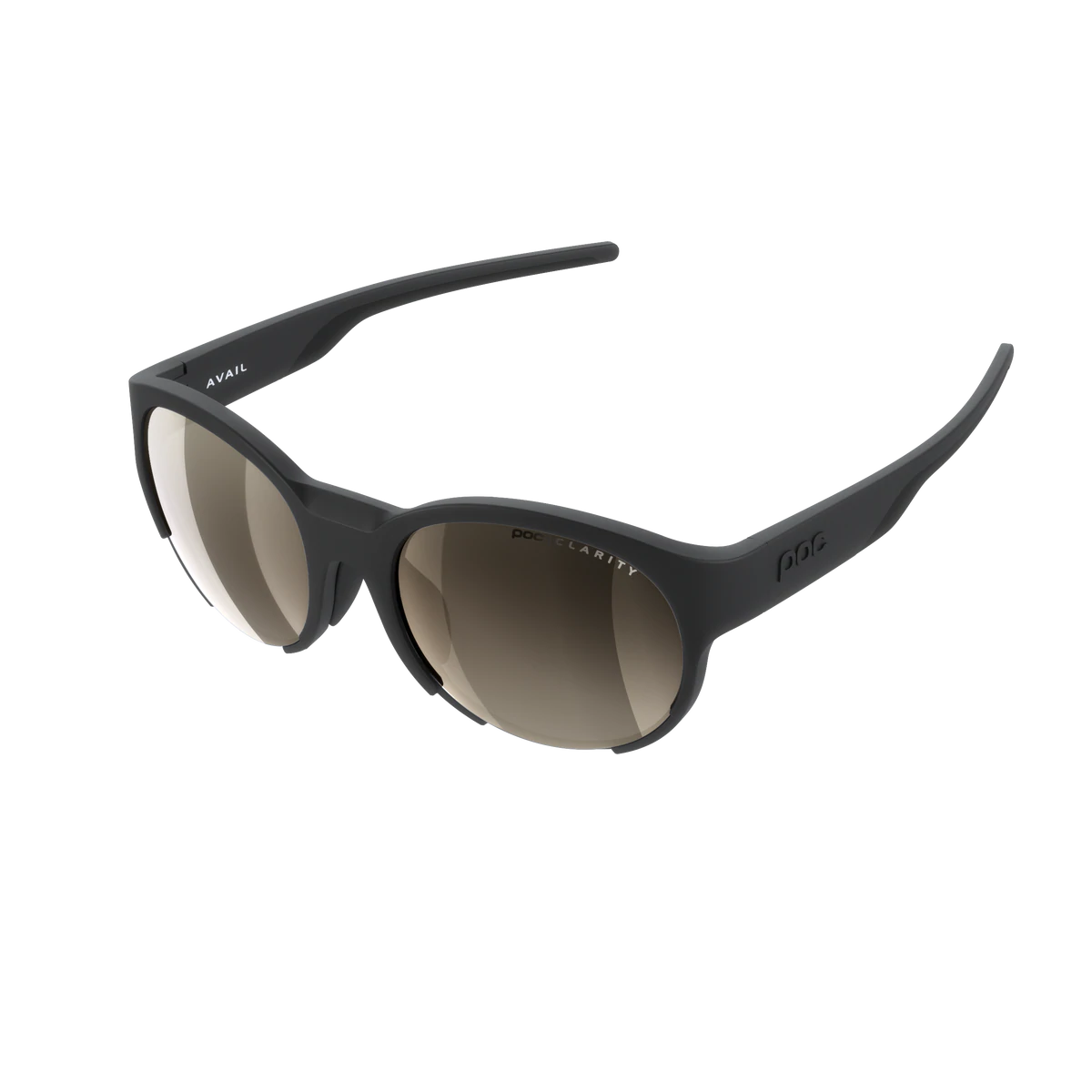 POC Avail Sunglasses - Uranium Black Uranium Black Brown - Silver Mirror Lens 