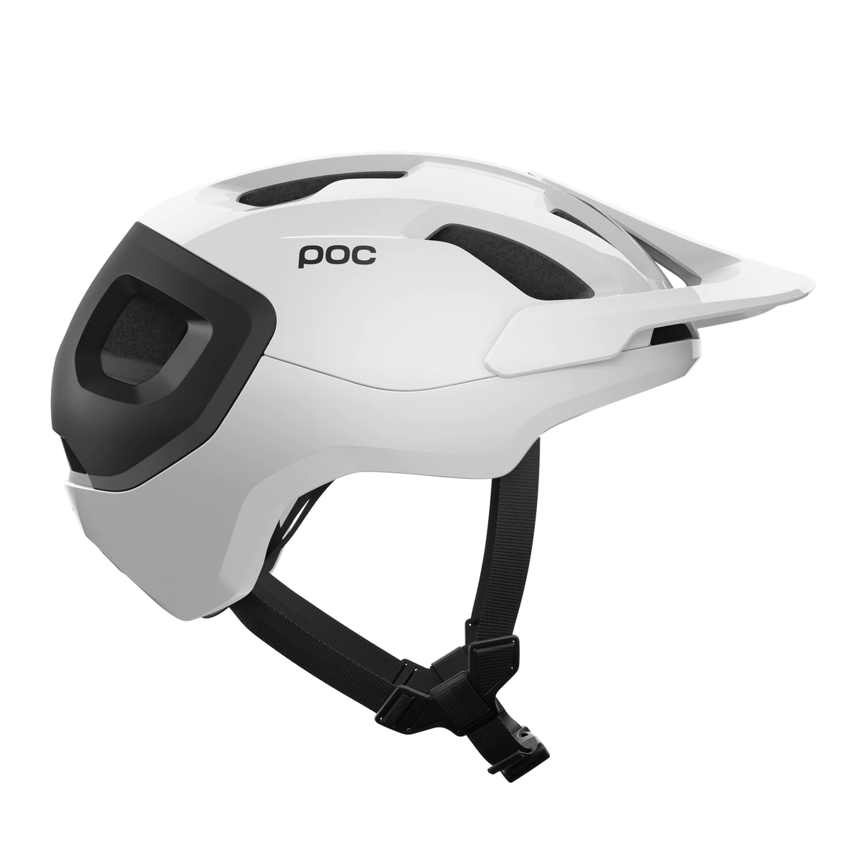 POC Axion Race MIPS MTB Helmet - Hydrogen White-Uranium Black Matt