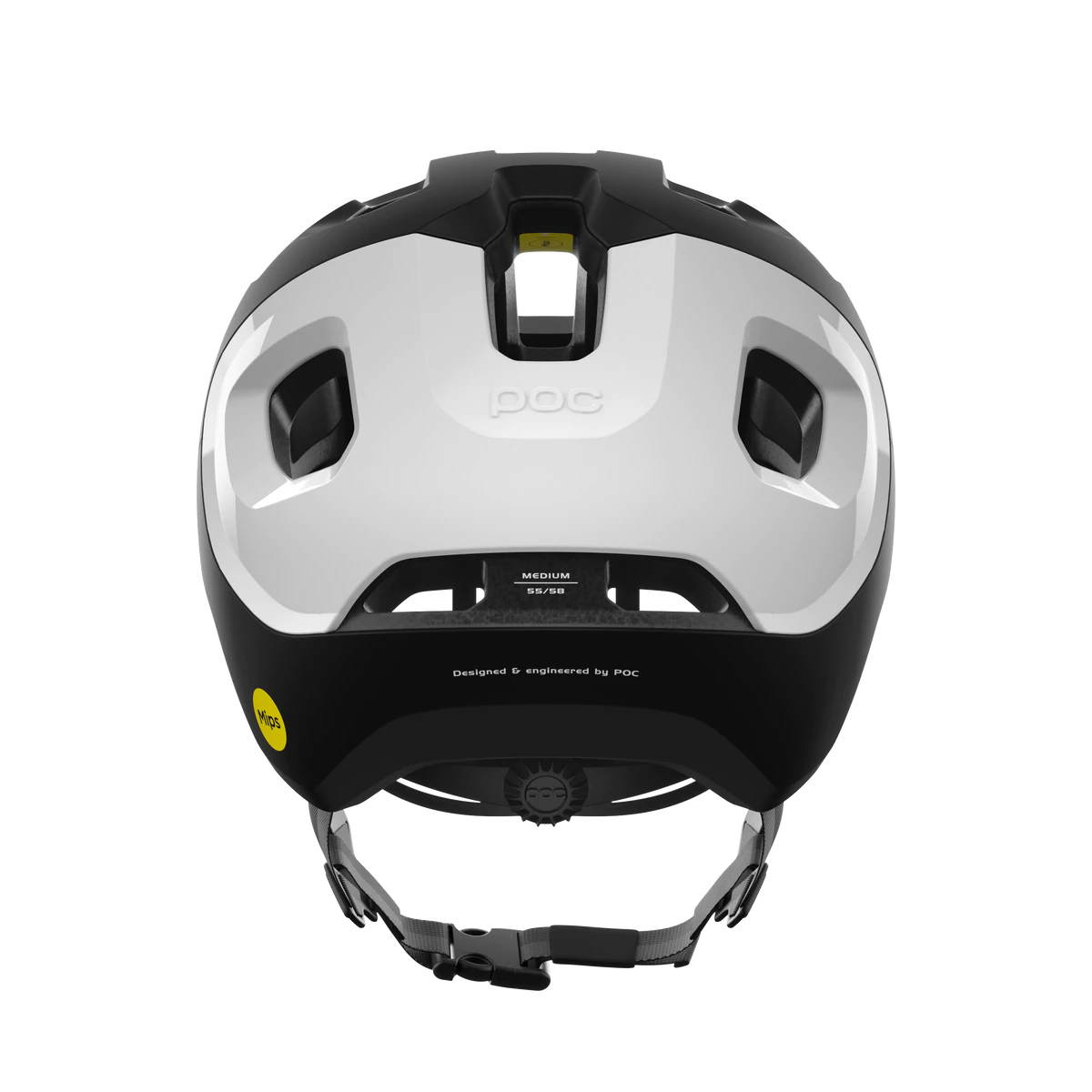 POC Axion Race MIPS MTB Helmet - Uranium Black Matt-Hydrogen White