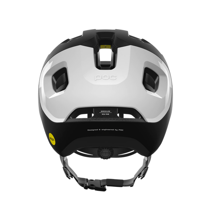 POC Axion Race MIPS MTB Helmet - Uranium Black Matt-Hydrogen White