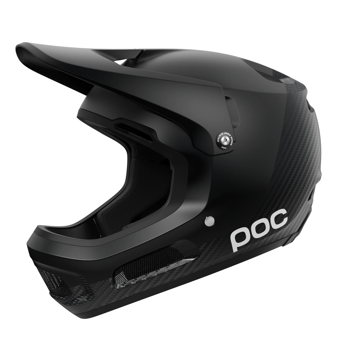 POC Coron Air Carbon MIPS Full Face Helmet - Carbon Black Carbon Black Small 