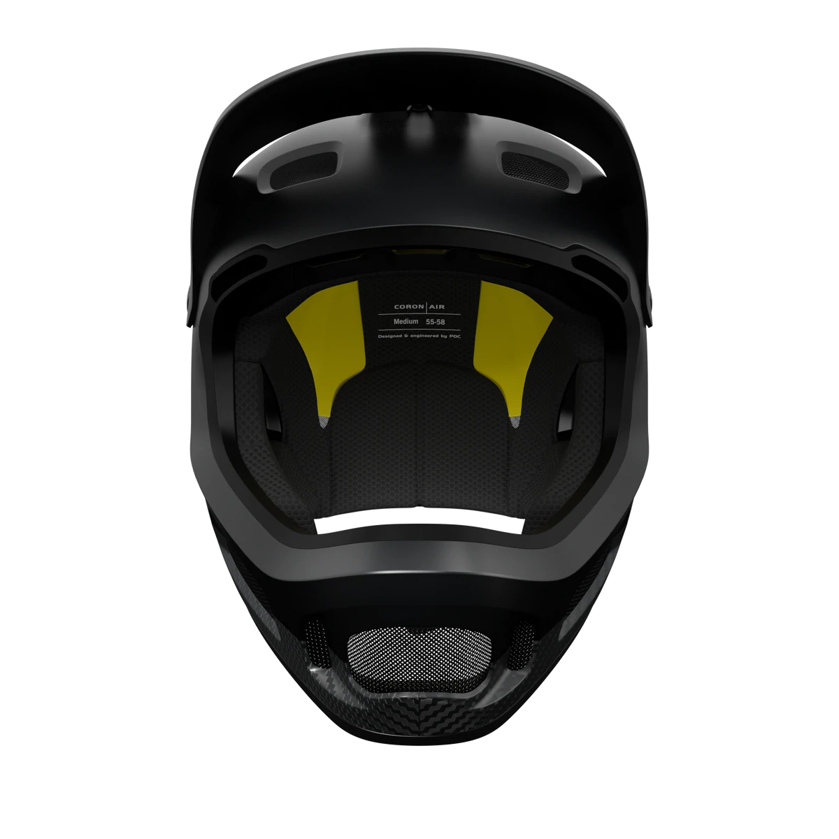 POC Coron Air Carbon MIPS Full Face Helmet - Carbon Black