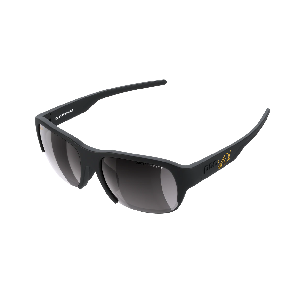 POC Define Performance Sunglasses - Fabio Edition - Uranium Black Matt-Gold Uranium Black Matt - Gold Gray Lens 