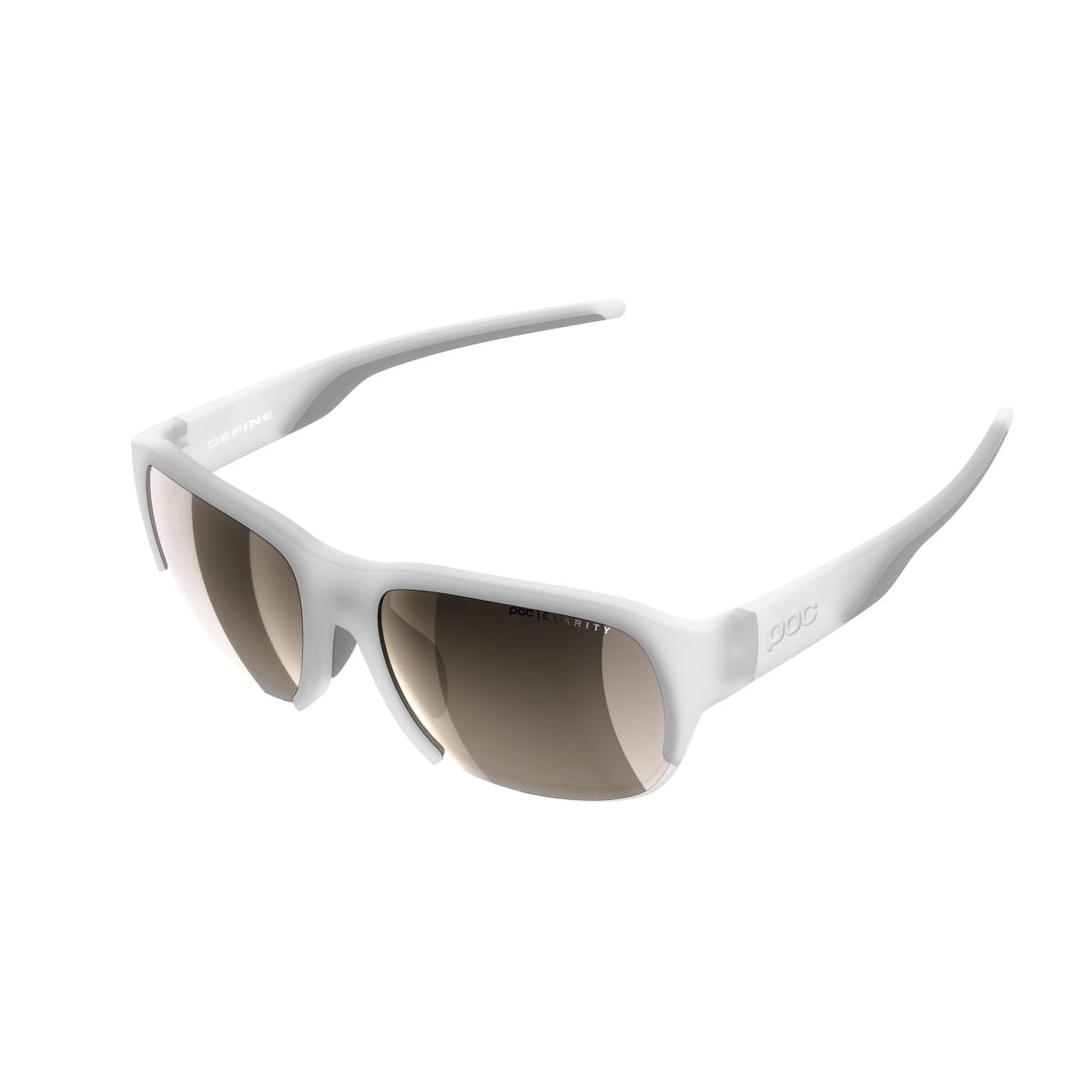 POC Define Performance Sunglasses - Transparant Crystal Transparant Crystal Brown - Silver Mirror Lens 