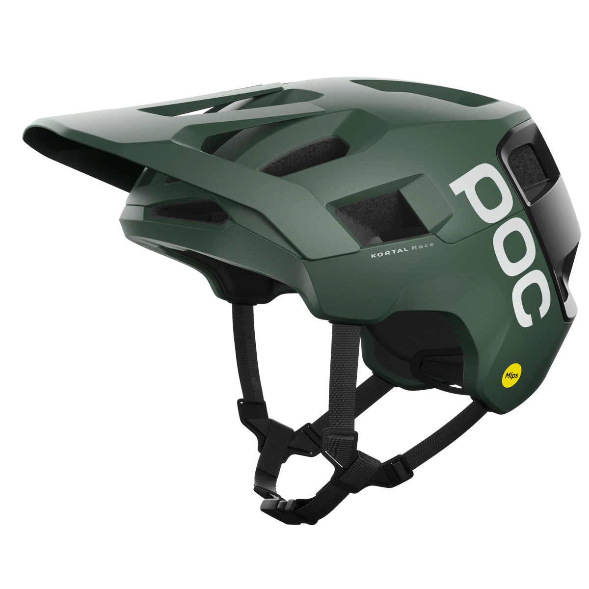 POC Kortal Race MIPS MTB Helmet - Epidote Green-Uranium Black Metallic-Matt Epidote Green - Uranium Black Metallic - Matt X-Small/Small 