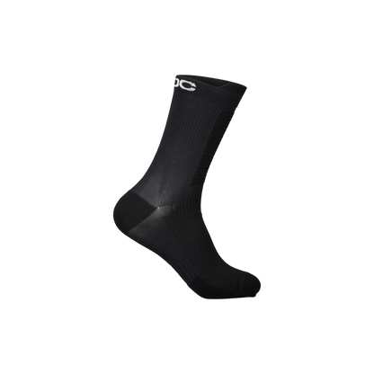 POC Lithe Mid MTB Sock - Uranium Black Uranium Black Small 