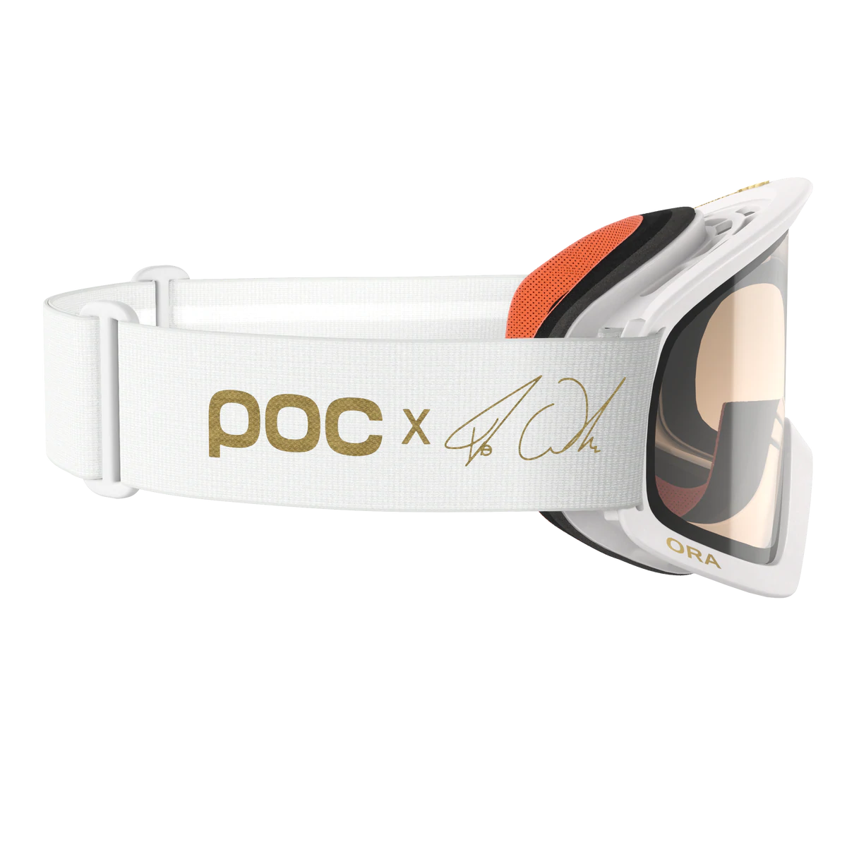 POC Ora Clarity MTB Goggle - Fabio Edition - Hydrogen White-Gold