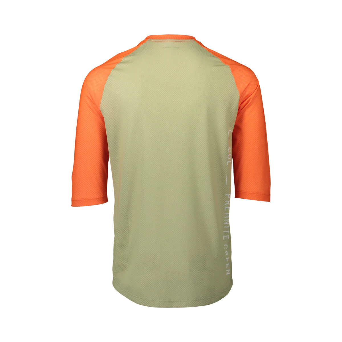 POC Pure 3/4 Sleeve MTB Jersey - Prehnite Green-Zink Orange