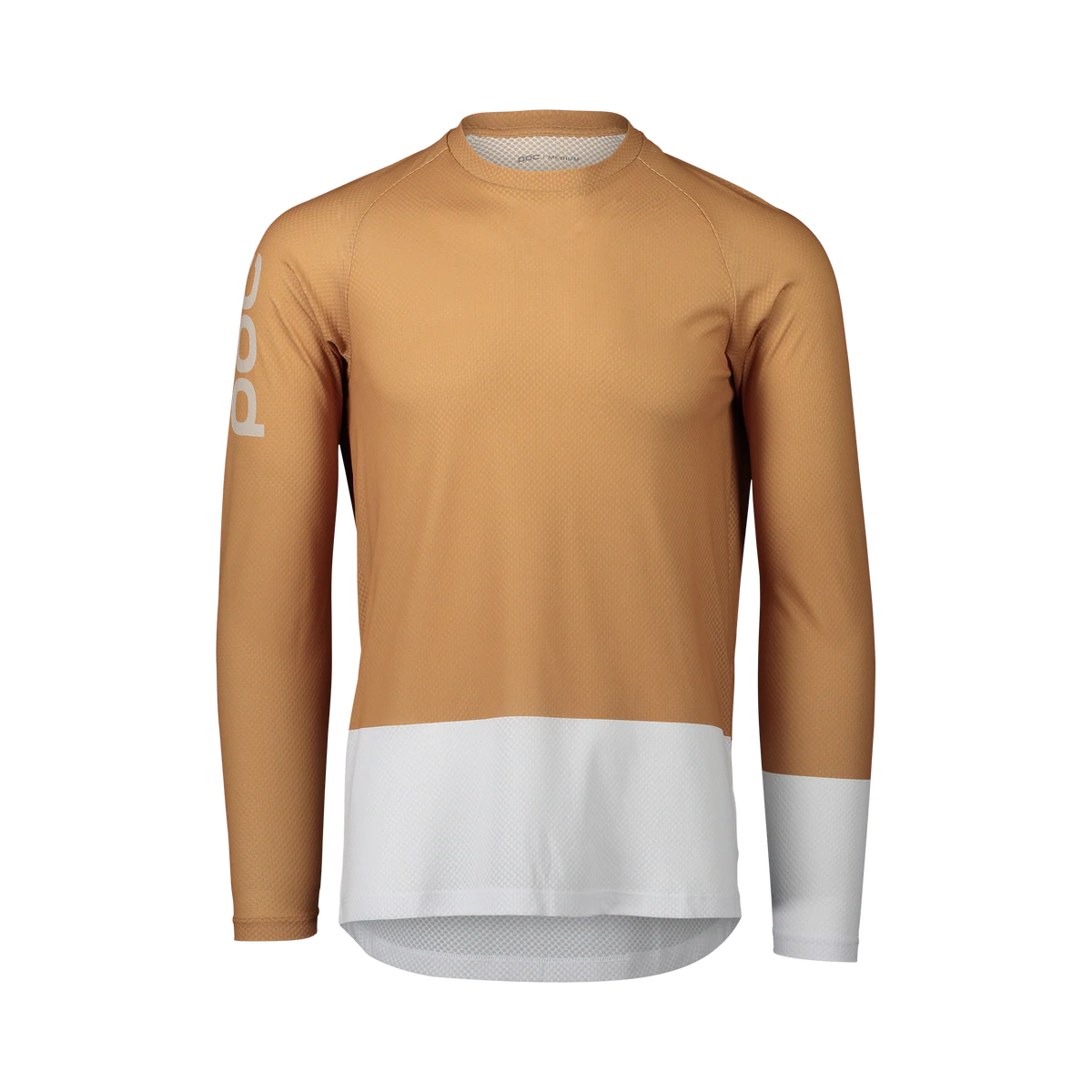 POC Pure Long Sleeve MTB Jersey - Aragonite Brown-Hydrogen White Aragonite Brown - Hydrogen White X-Small 