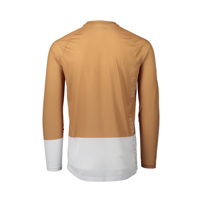 POC Pure Long Sleeve MTB Jersey - Aragonite Brown-Hydrogen White