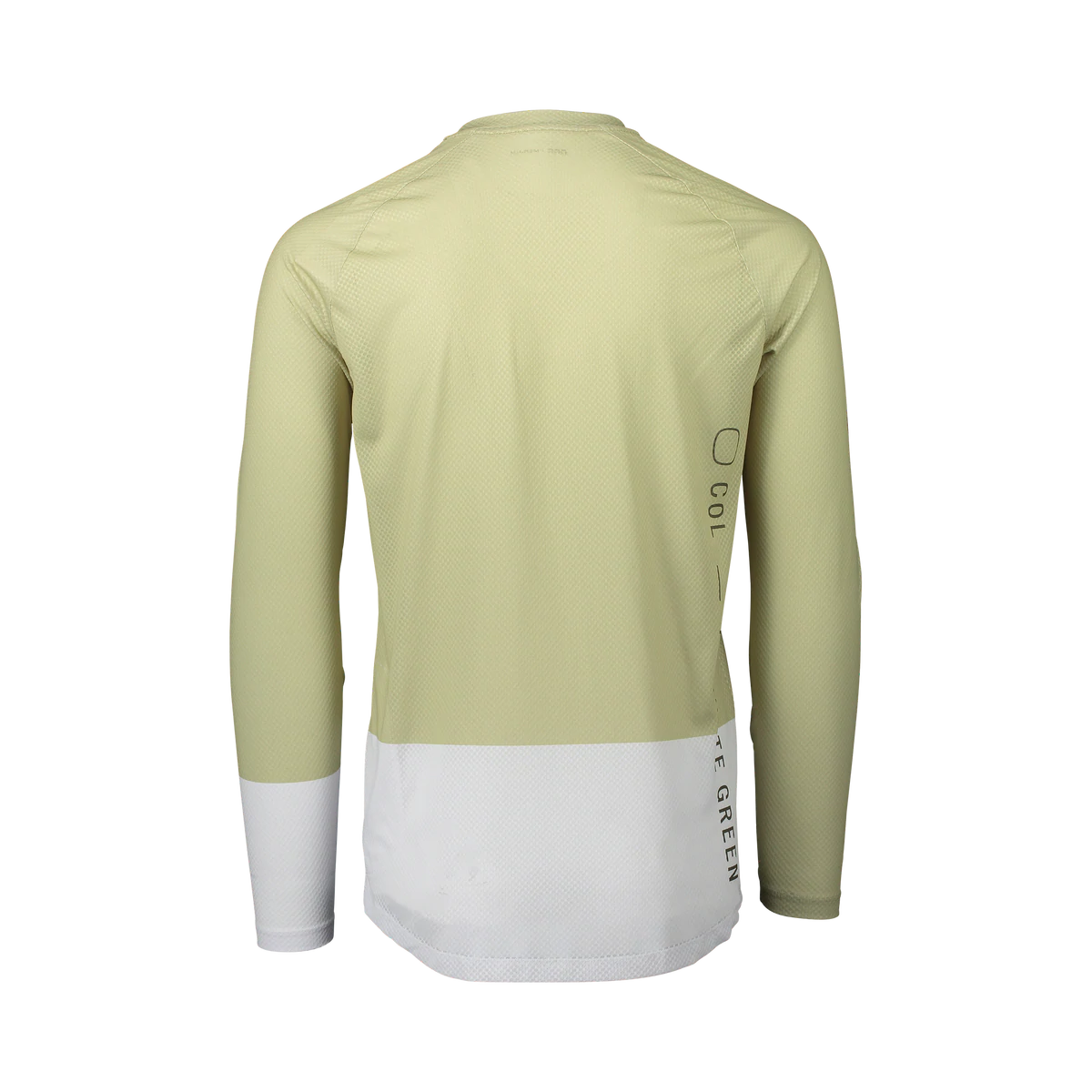 POC Pure Long Sleeve MTB Jersey - Prehnite Green-Hydrogen White