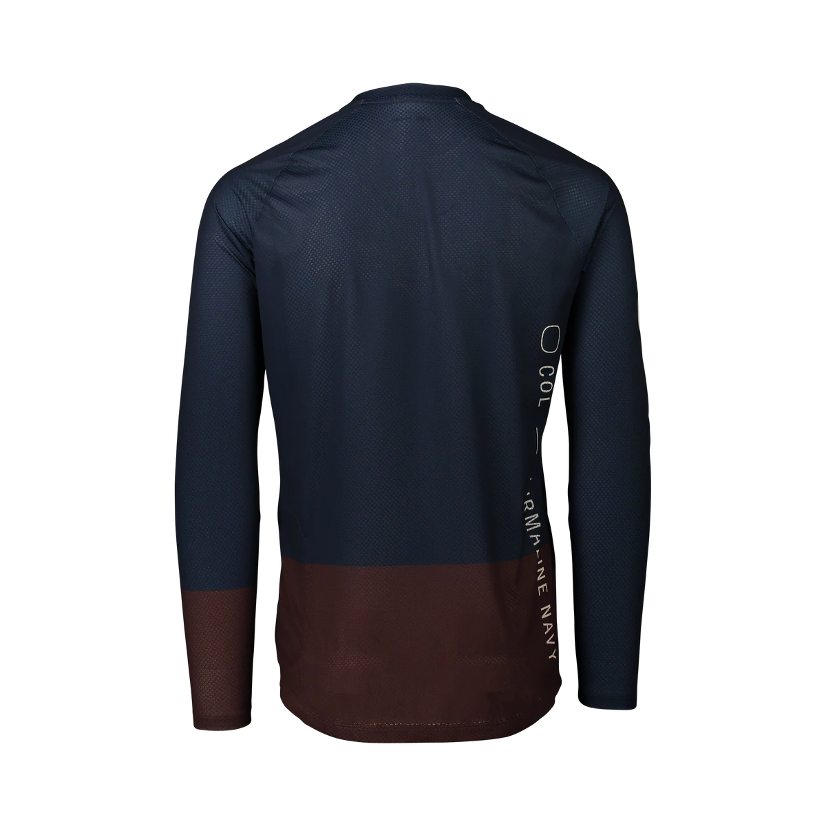 POC Pure Long Sleeve MTB Jersey - Turmaline Navy-Axinite Brown