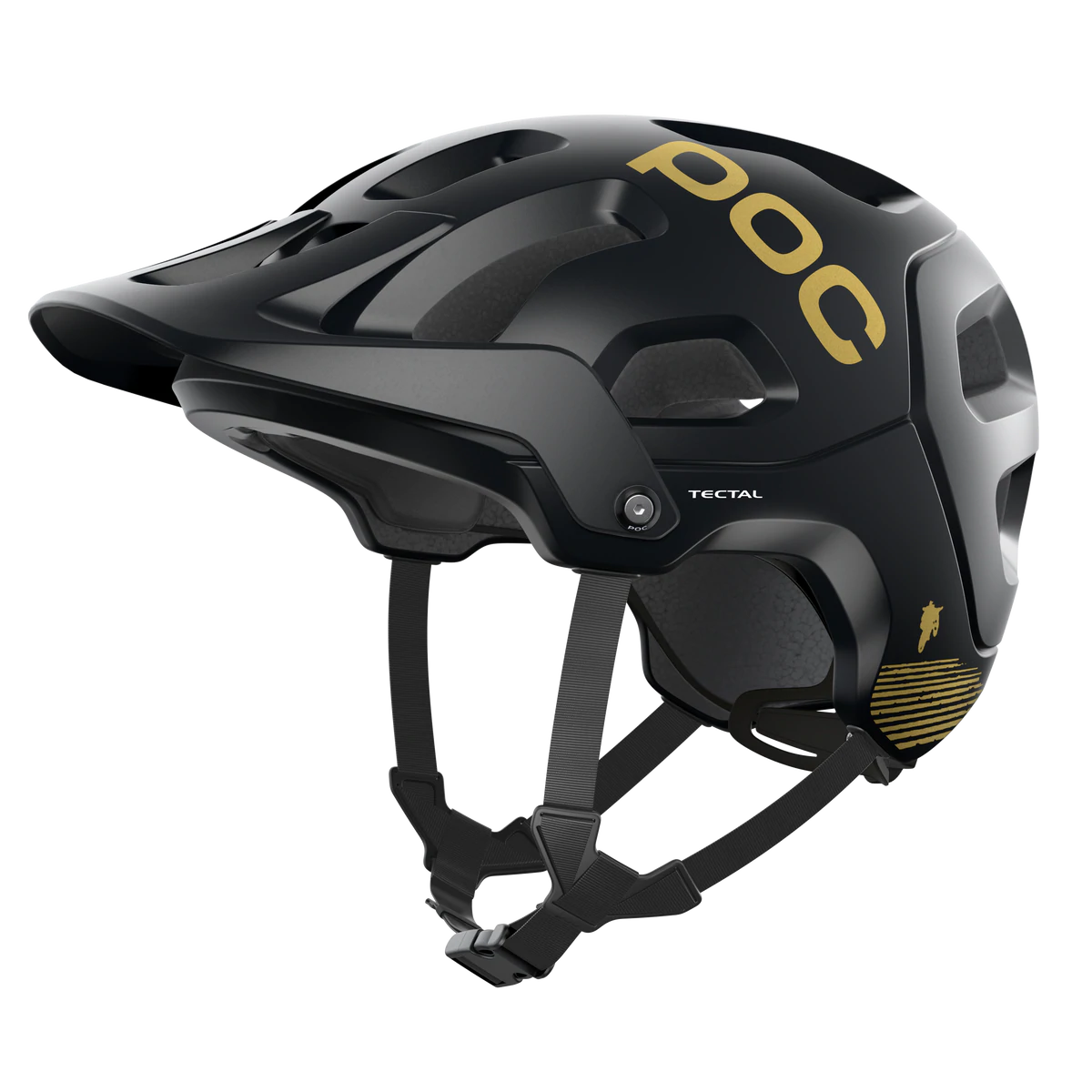 POC Tectal MTB Helmet - Fabio Edition - Uranium Black Matt-Gold