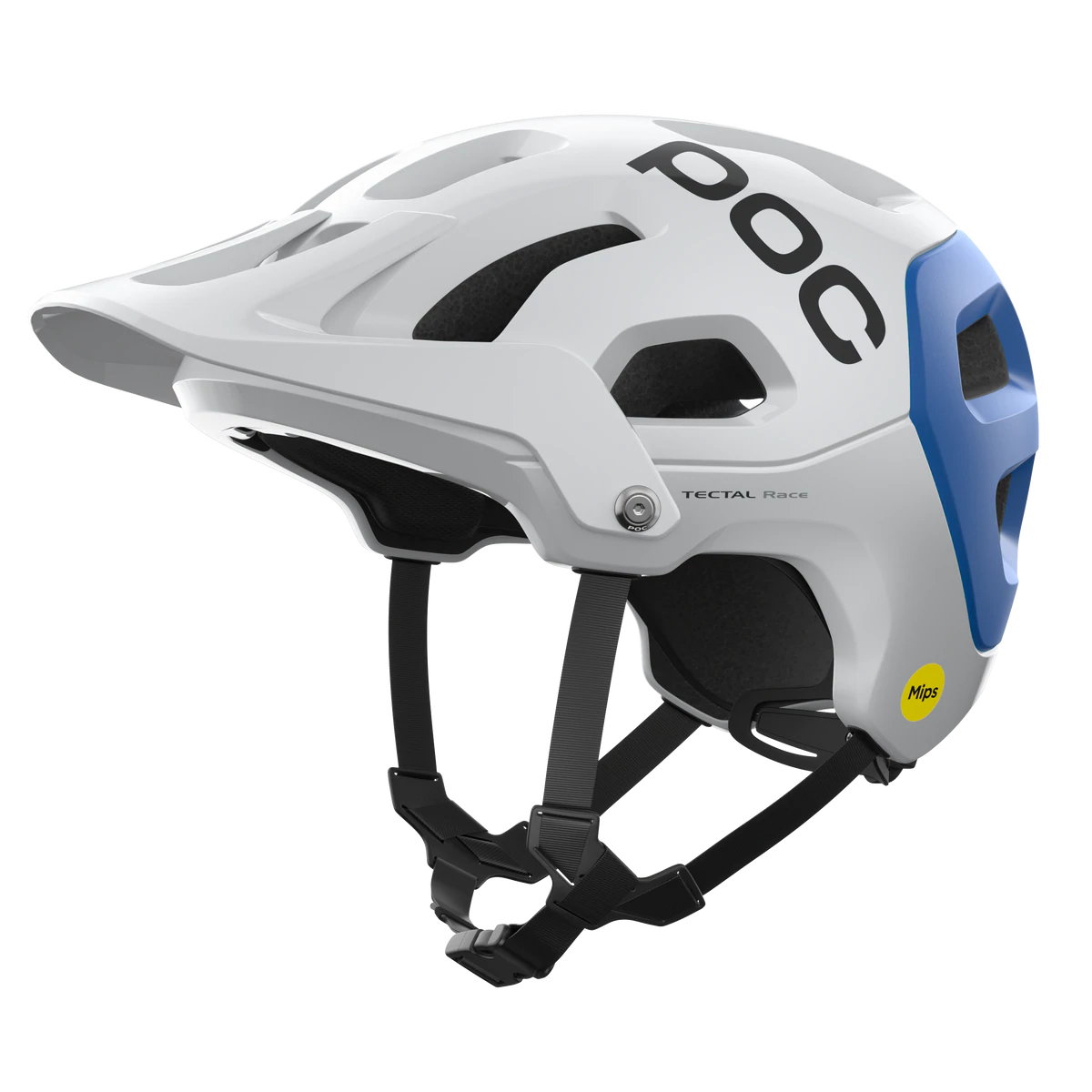 POC Tectal Race MIPS MTB Helmet - Hydrogen White-Opal Blue Metallic-Matt Hydrogen White - Opal Blue Metallic - Matt Small 