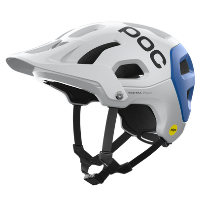 POC Tectal Race MIPS MTB Helmet - Hydrogen White-Opal Blue Metallic-Matt Hydrogen White - Opal Blue Metallic - Matt Small 