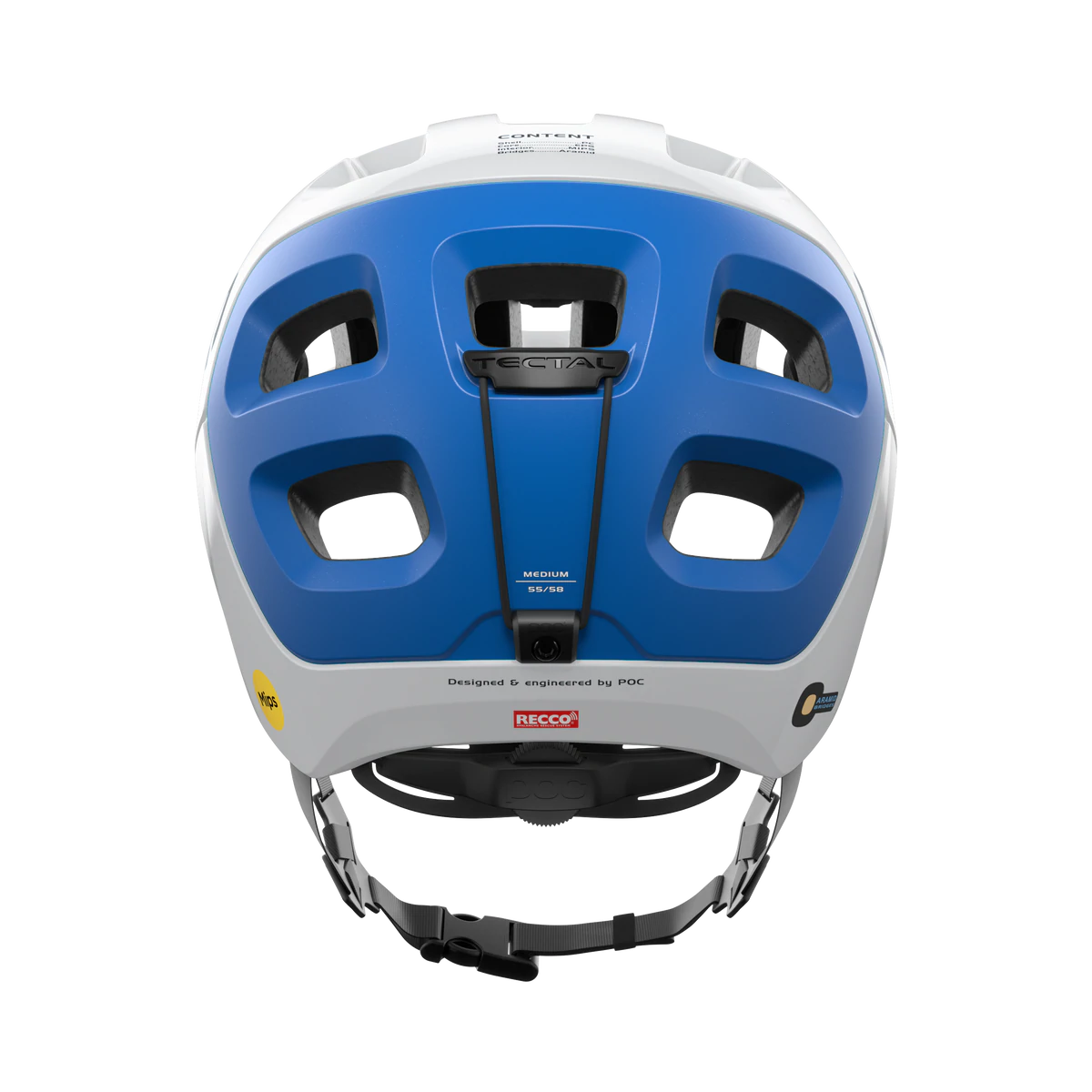 POC Tectal Race MIPS MTB Helmet - Hydrogen White-Opal Blue Metallic-Matt